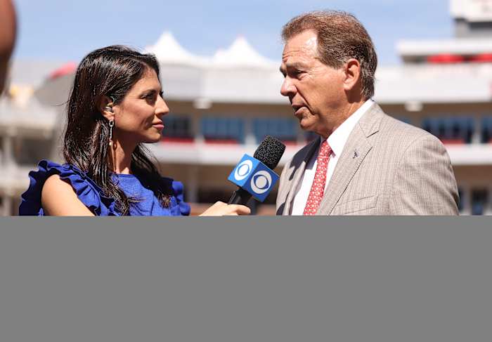 Nick Saban talks to CBS